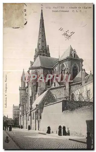 Cartes postales Nantes Abside de I Eglise Saint Clement