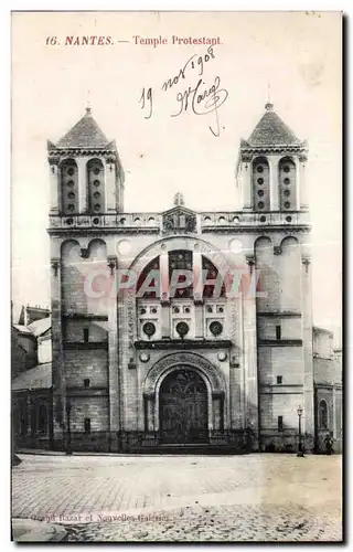 Ansichtskarte AK Nantes Temple Protestant