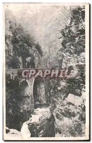 Cartes postales Lahuns Pont du Hourst Route des Eaux Chaudes