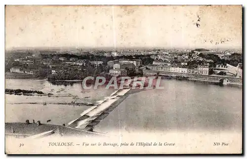 Ansichtskarte AK Toulouse Vue sur le Barrage prise de l Hopital de la Grave