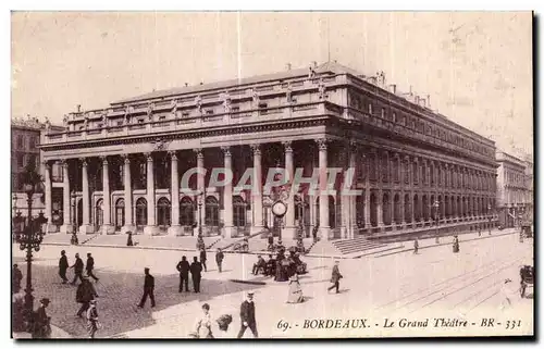 Cartes postales Bordeaux Le Grand Theatre