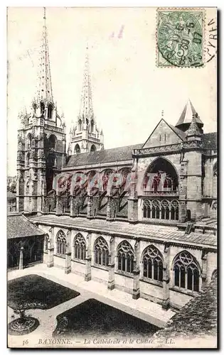 Cartes postales Bayonne La Calbedrale et le Cloilre