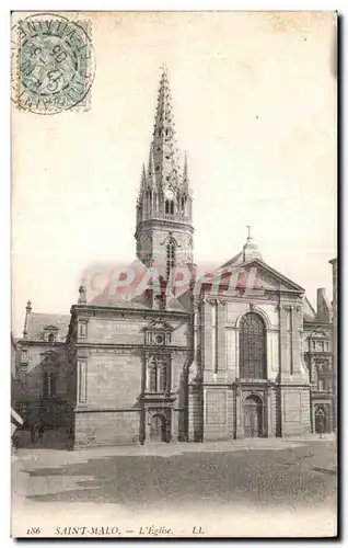 Cartes postales Saint Malo L Eglise