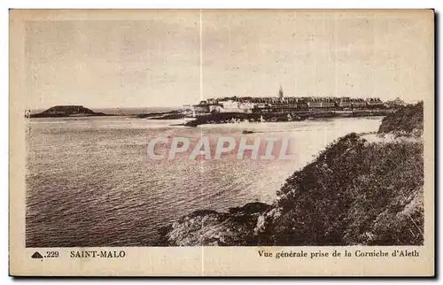 Ansichtskarte AK Saint Malo Vue generale prise de la Corniche d Aleth