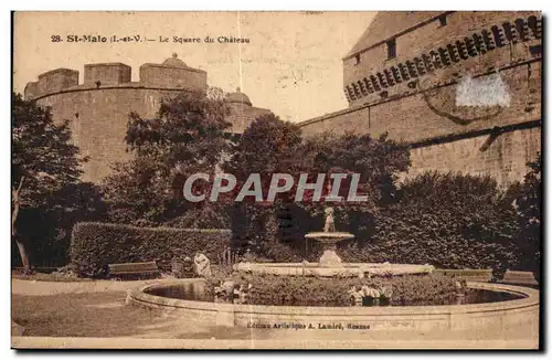 Ansichtskarte AK St Malo Le Square du Chateau