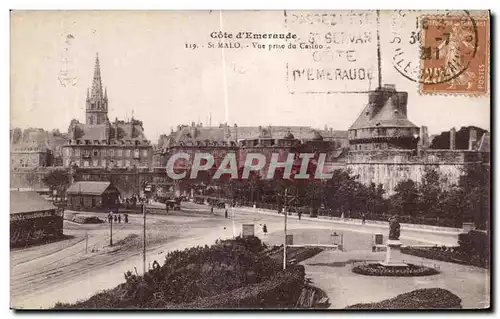 Ansichtskarte AK Cote d Emeraude St Malo Vue prise du Casino