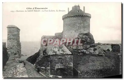 Cartes postales Cote d Emeraude Saint Malo Le Fort Laistte Le Donjon