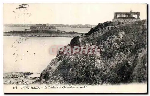 Cartes postales St Malo Le Tombeau de Chateaubriand