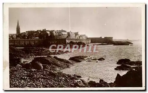 Ansichtskarte AK Cote d Emeraude St Malo (Brelagne) Les Remparts (Parties Occidentales XIII siecle)