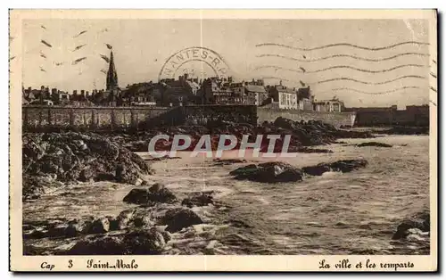 Ansichtskarte AK Saint Malo La ville et les remparts