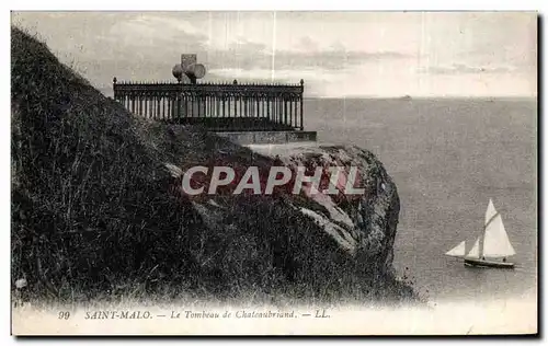 Cartes postales Saint Malo Le Tombeau de Chateaubriand