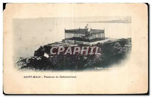 Cartes postales Saint Malo Tombeau de Chateaubriand