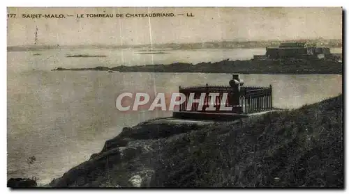 Ansichtskarte AK Saint Malo Le Tombeau De Chateaubriand