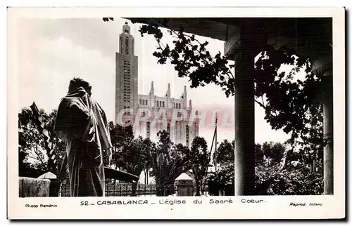 Cartes postales Maroc Casablanca L eglise du Sacre Coeur