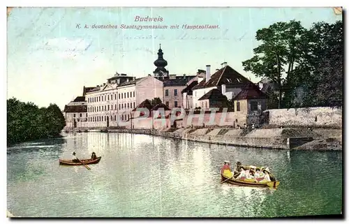 Cartes postales Tchequie Budweis Deutsches Staatsgymnasium mit Hauptzollamt