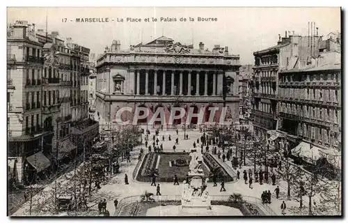 Cartes postales Marseille La Place et le Palais de la Bourse