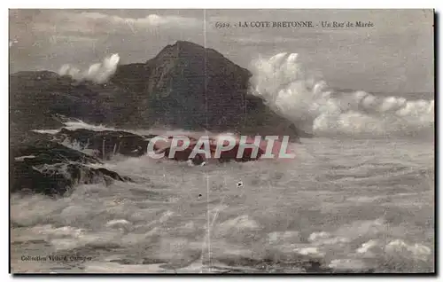 Ansichtskarte AK La Cote Bretonne Un Raz de Maree Bretagne