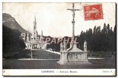 Cartes postales Lourdes CAlvaire Breton