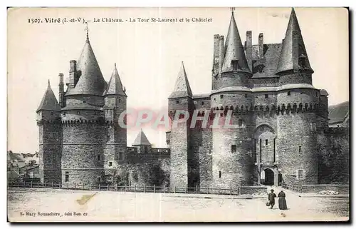 Ansichtskarte AK Vitre Le Chateau La Tour St Laurent et le Chatelet