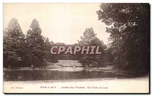 Ansichtskarte AK Vitre Jardin des Plantes Un Coin du Lac