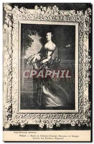 Ansichtskarte AK Vitre Marie de Rabutin Chantal Marquise de Sevigne