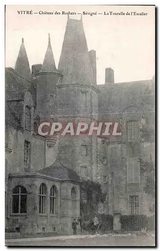 Cartes postales Vitre Chateau des Rochers Sevigne La Tourelle de I escalier