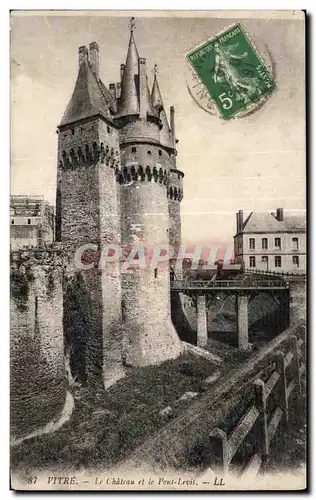 Cartes postales Vitre Le Chateau et le Pont Levis