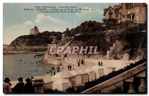 Cartes postales Dinard La Digue et la Pointe du Moulint