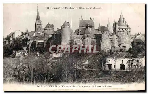 Cartes postales Vitre Ensemble Vue prise de la Route de Rennes