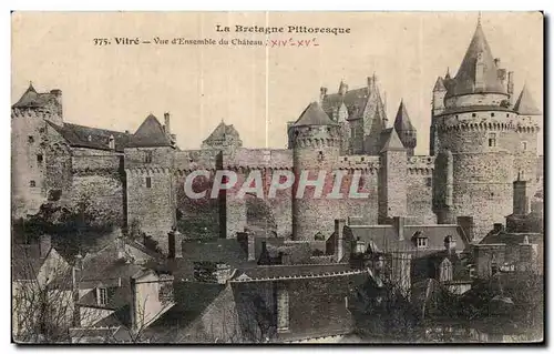 Cartes postales Vitre Vue d Ensemble du Chateau