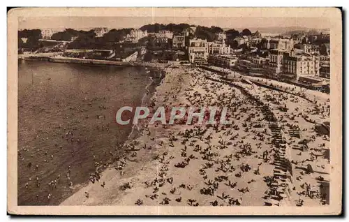 Cartes postales Dinard La Plage a L heure du bain Vue Prise du Crystal Hotel