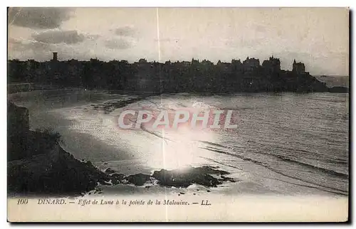 Ansichtskarte AK Dinard Effet de Lune a la Pointe de la Malouine