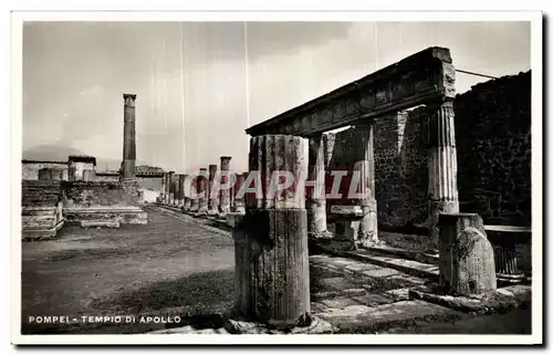 Ansichtskarte AK Pompei Tempio Di Apollo