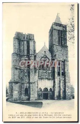 Cartes postales Dol De Bretagne La Cathedrale Celle ci est une des plus beiles