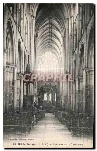 Cartes postales Dol de Bretange Interieur de la Cathedrale