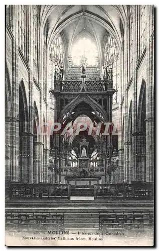 Ansichtskarte AK Moulins Interieur de la Cathedrale