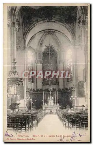 Ansichtskarte AK Luneville Interieur de I eglise Saint Jacques