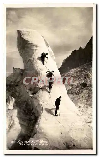 Cartes postales Chamonix mt Blanc ascension d un serac Alpnisme