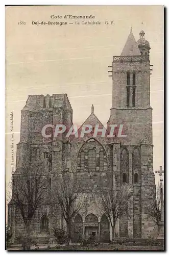 Ansichtskarte AK Cote d Emeraude Dol de Bretagne La Cathedrale