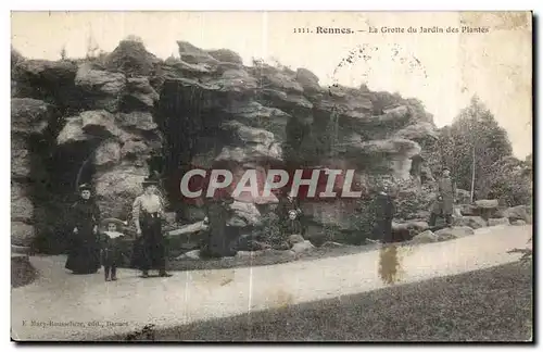 Cartes postales Rennes La Grotte du Jardin des Plantes