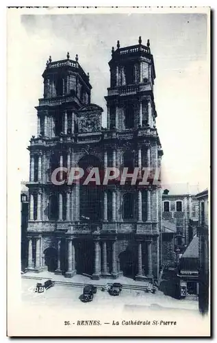 Cartes postales Rennes La Cathedrale St Pierre