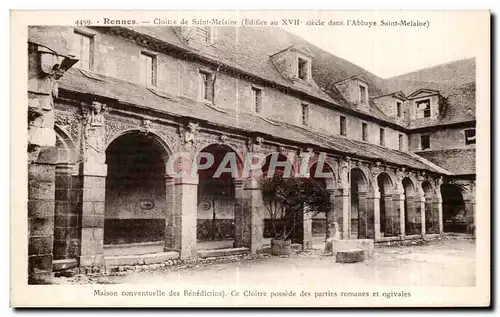 Cartes postales Rennes Cloitre de Saint Melaine