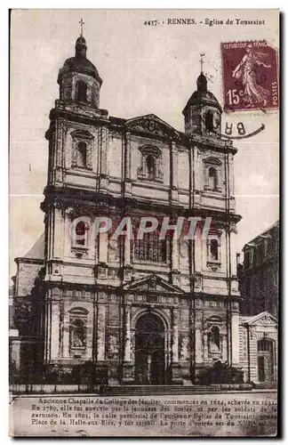 Ansichtskarte AK Rennes Eglise de Toussaint