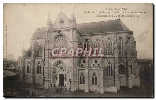 Cartes postales Rennes Basilique St Aubin en ND de Bonne Nouvelle Inauguree Les