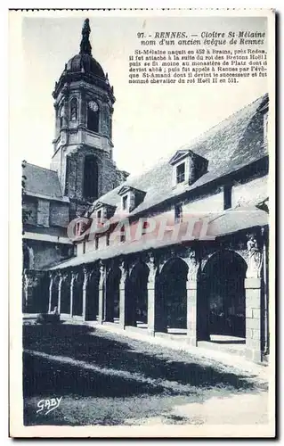 Cartes postales Rennes Cloitre St Melaine nom d un encien eveque de Rennes