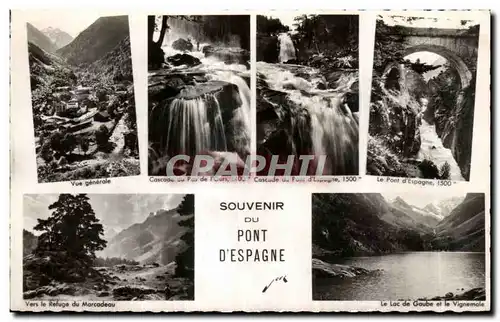 Cartes postales Souvenir Du pont D espagne