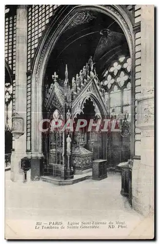 Ansichtskarte AK Paris Eglise Saint Elienne du Mont Le Tombeau de Saint Genevieve