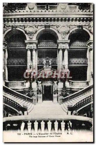 Cartes postales Paris L Escalier de I Opera The large Staircase of Opera House