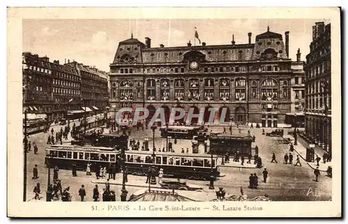 Cartes postales Paris La Gare Saint Lazare St Lazare Station