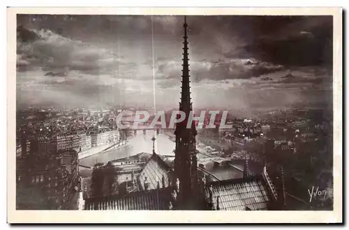 Ansichtskarte AK Paris panorama pris des Tours de Notre Dame